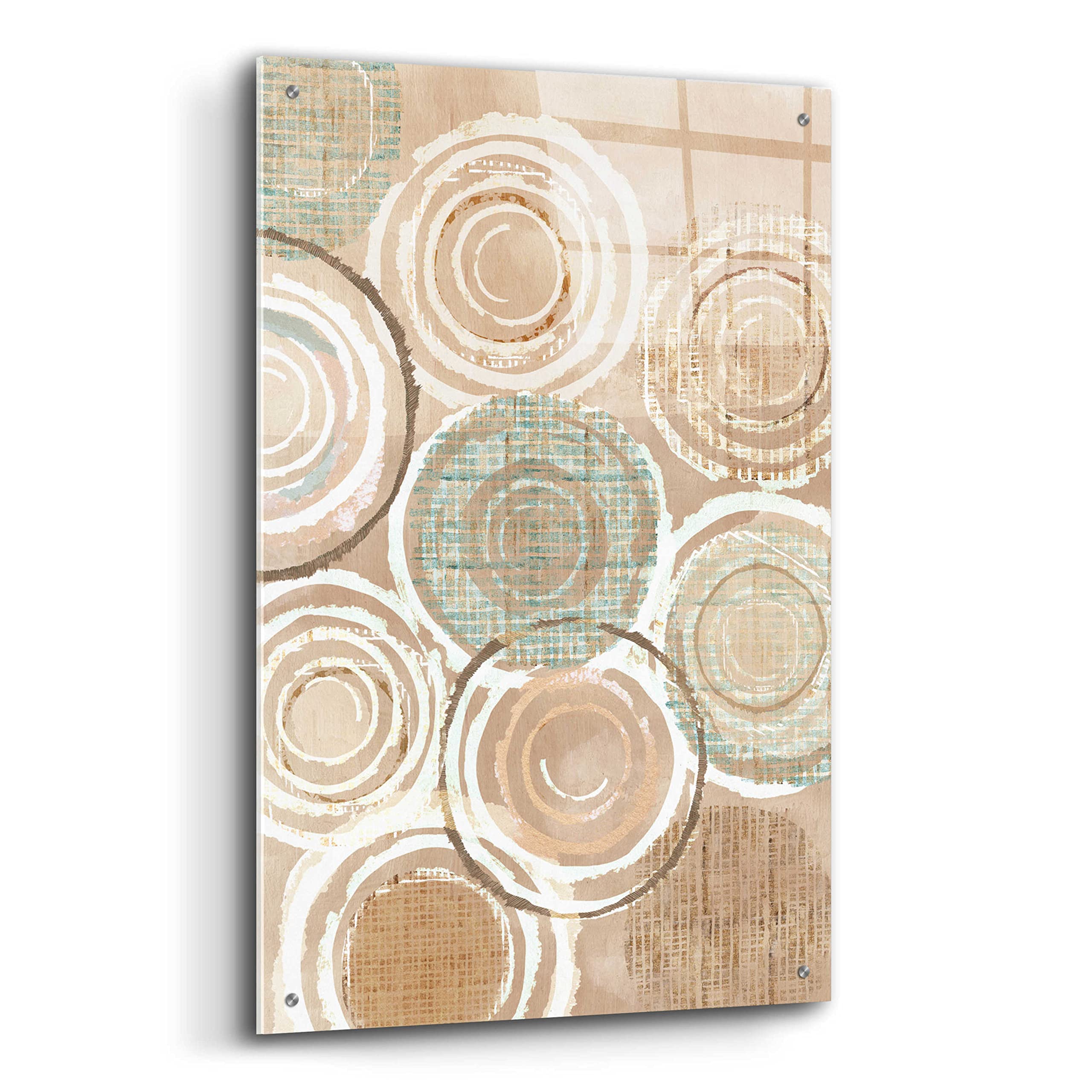 Flora Kouta Woven Baskets III Acrylic Glass Wall Art - 24x36 Inches Modern Home Decor for Living Room, Bedroom & Office