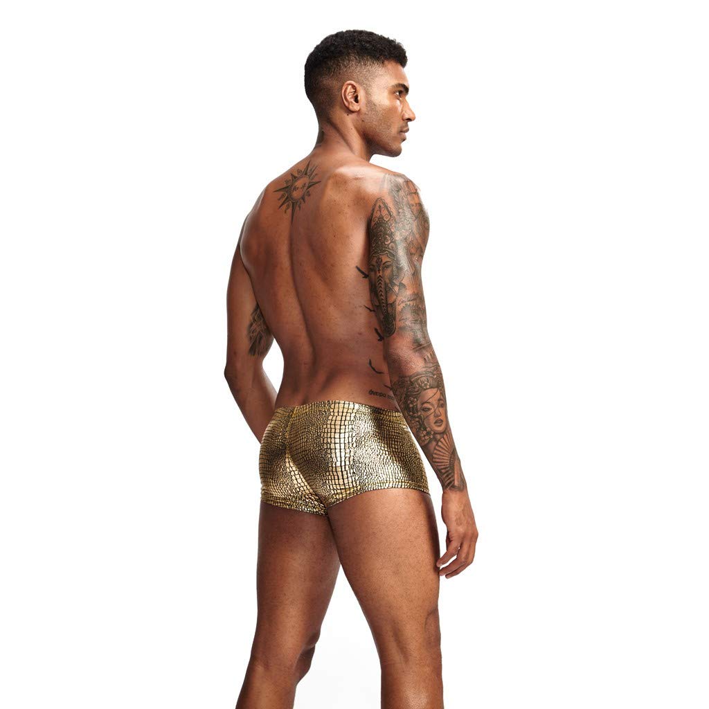 Sexy Men's Boxer Shorts - Elephant Print Thong Briefs for Men | Retro Erotic Lingerie | Comfortable Sports Underwear for Football, Gym & Daily Wear