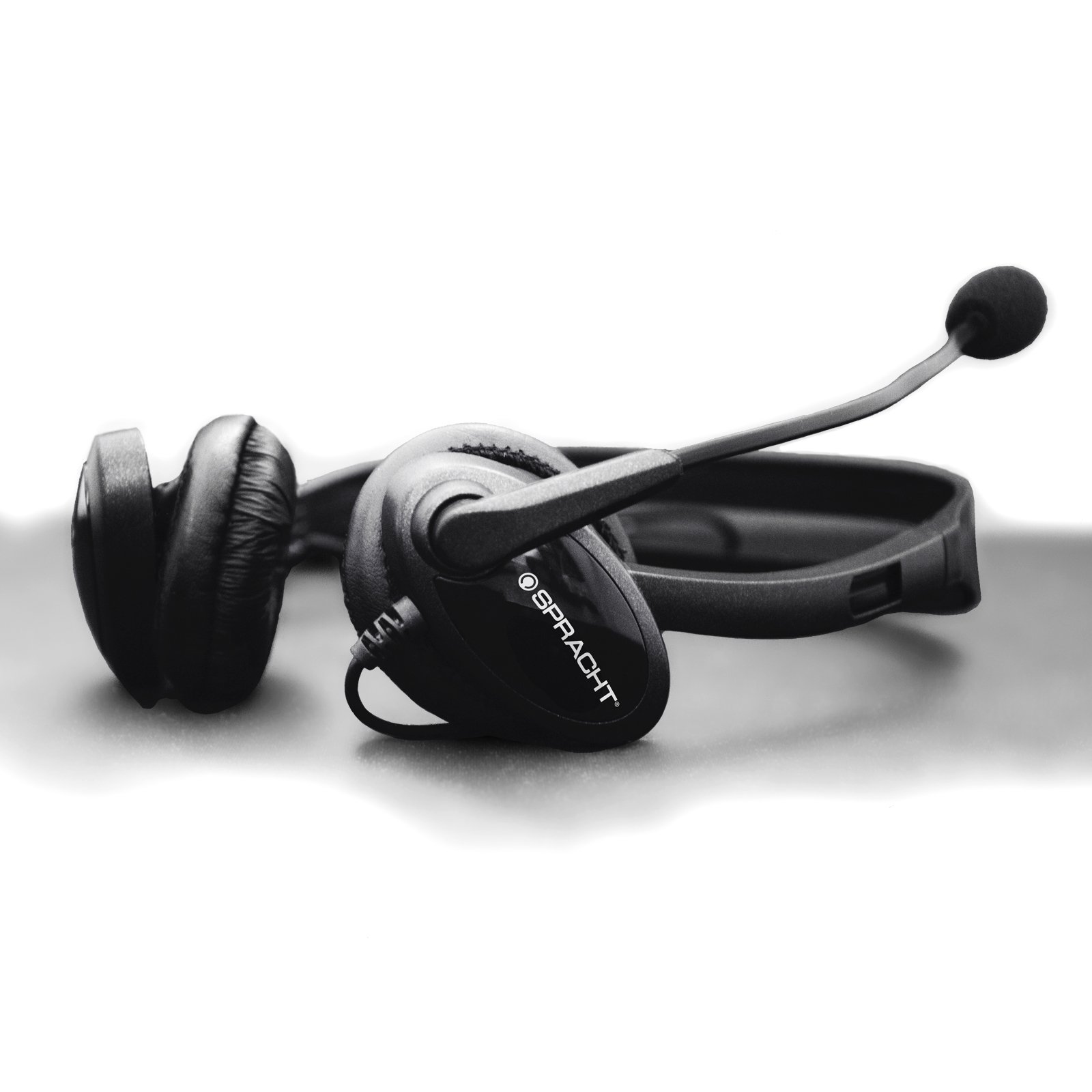 SPRACHT ZUM3500 Wireless Bluetooth Headset with Noise Cancelling - Black | Hands-Free Calling for Office, Driving & Gaming