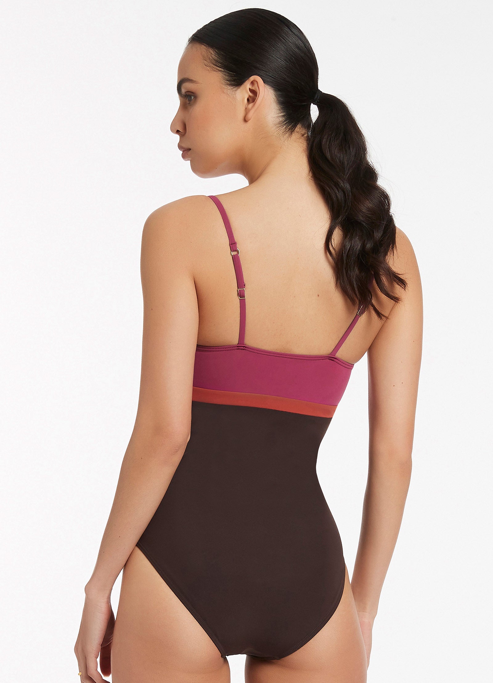 Versa Tank One Piece Swimsuit for Women - Floral Orchid Print High Neck Bathing Suit - Perfect for Beach, Pool, and Summer Vacations