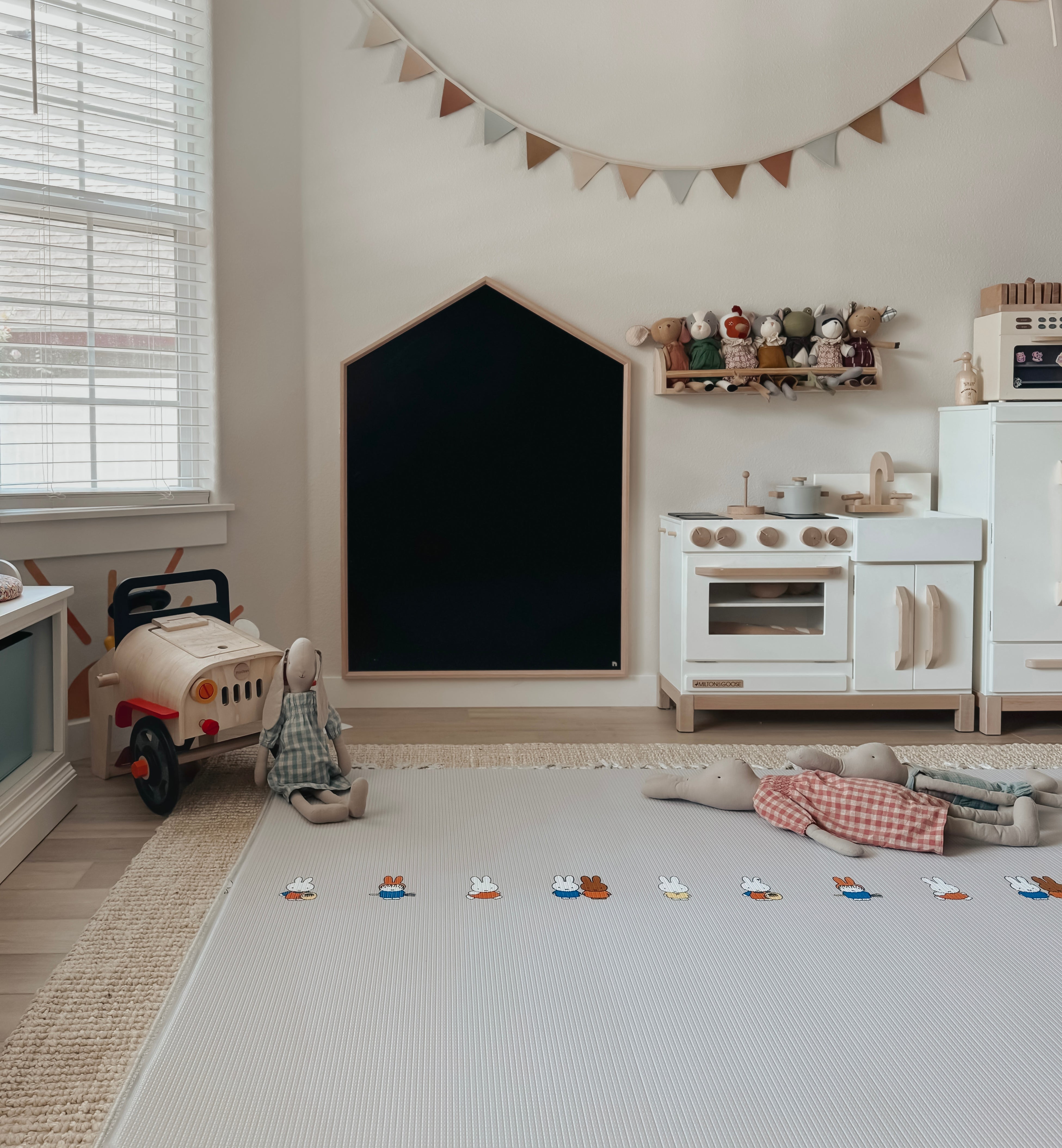 Miffy X Little Bot Baby Play Mat - Soft & Safe Non-Toxic Foam Floor Mat for Infants & Toddlers - Perfect for Nursery, Playroom & Daycare - Ofie Mat, Miffy and Friends Collection