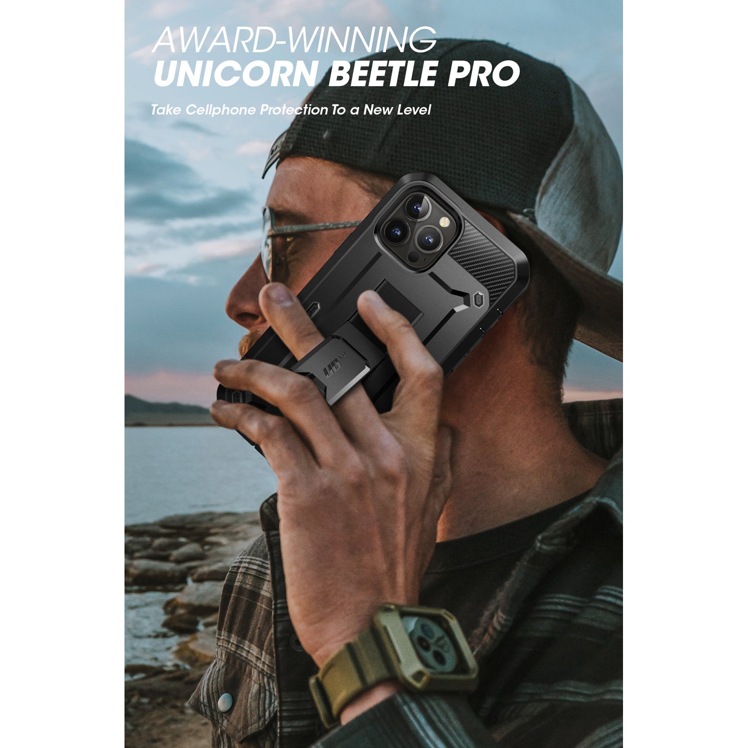 iPhone 13 Pro Max Case 6.7 Inch - Unicorn Beetle Pro Rugged Protective Cover with Shockproof & Drop Protection - Perfect for Outdoor, Work & Daily Use (Black)