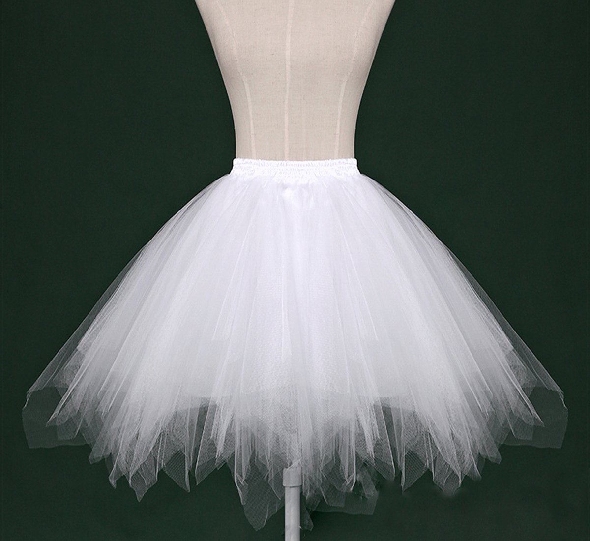 Vintage 1950s Short Tulle Petticoat - Ballet Bubble Tutu Skirt for Women | Retro Swing Dance Costume & Party Dress Layering