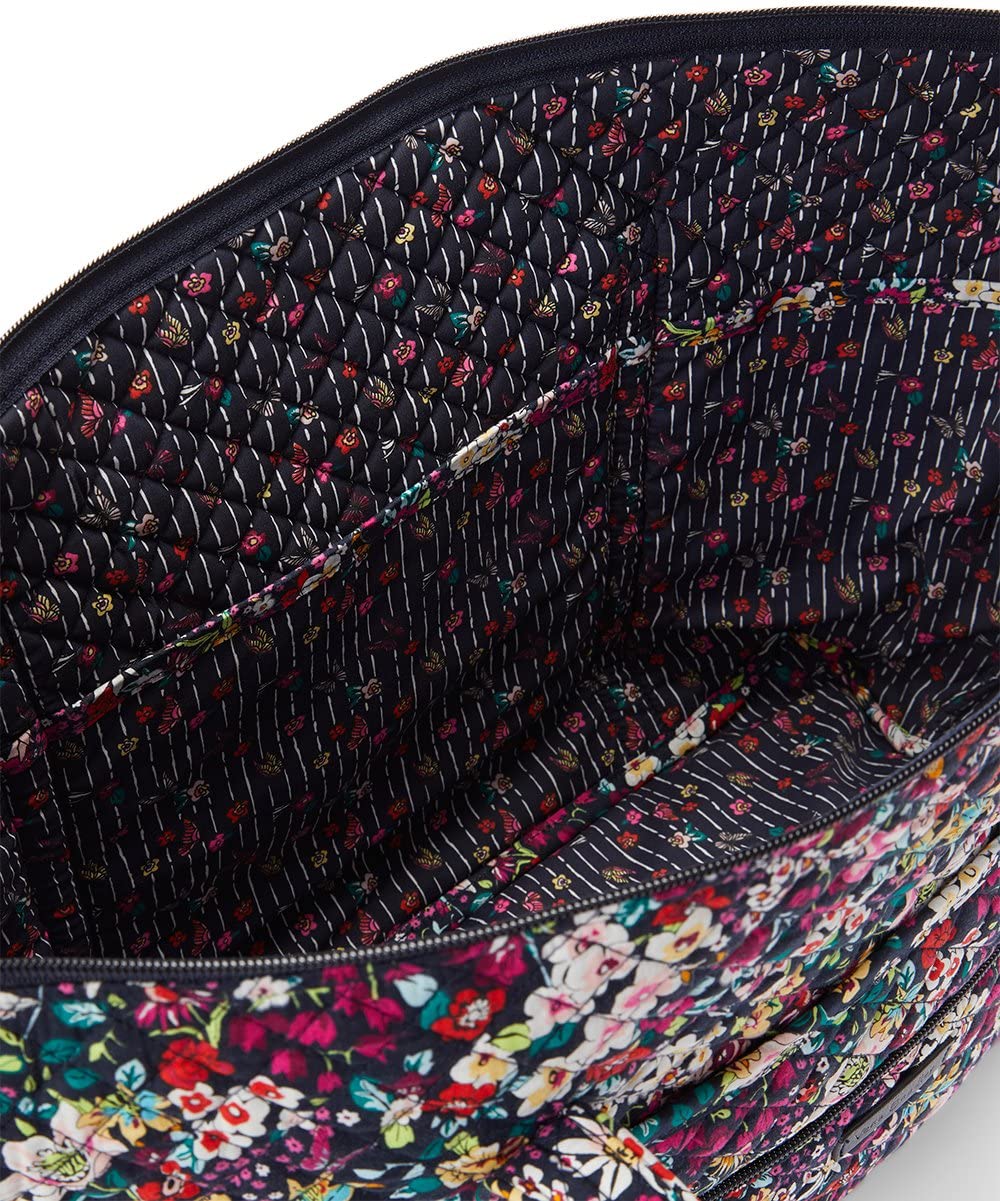 Vera Bradley Women's Cotton Miller Tote Bag - Stylish Large Travel Handbag for Work, Gym & Weekend Getaways | Lightweight Durable Shoulder Bag with Pockets
