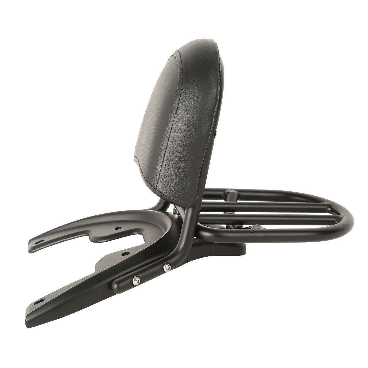 SLMOTO Sissy Bar Backrest Luggage Rack & Baseplate for Harley V-Rod VRSCA 2002-2006 - Heavy Duty Motorcycle Passenger Seat & Storage Solution - Perfect for Long Rides & Touring