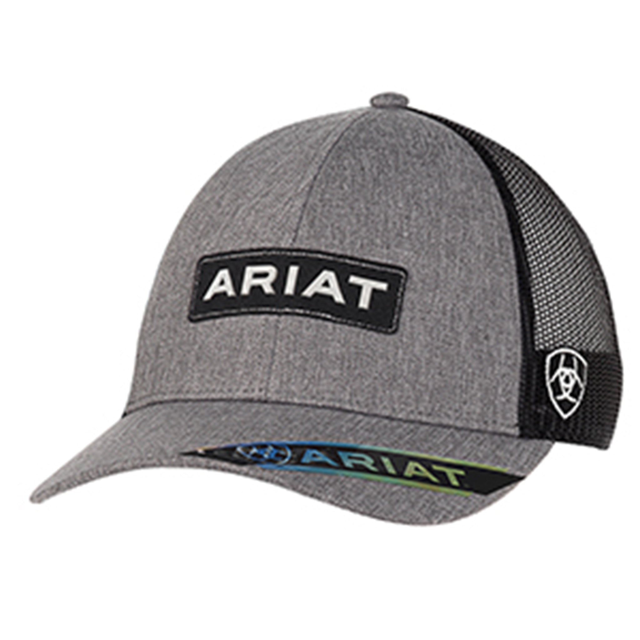 Ariat Grey Logo Cap - Stylish Adjustable Baseball Hat for Men & Women - Perfect for Outdoor Activities, Sports, and Casual Wear