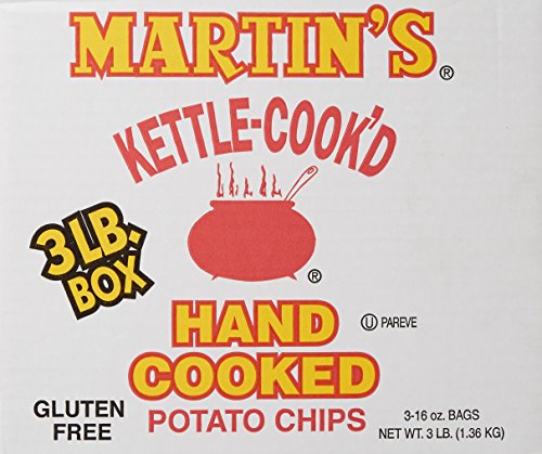 Martins Kettle Cooked Potato Chips - 3lb Bag of Crispy, Thick-Cut Potato Snacks | Perfect for Parties, Picnics & Game Day Snacking