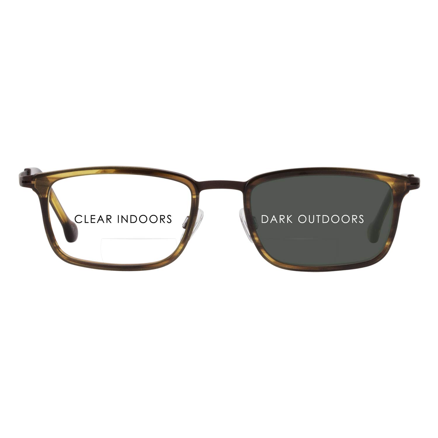 Anton Premium Photochromic Bifocal Reading Glasses - Auto-Tinting Transition Lenses (Clear to Sunglasses in 28 Sec) - Ideal for Indoor/Outdoor Reading, Driving & Computer Use