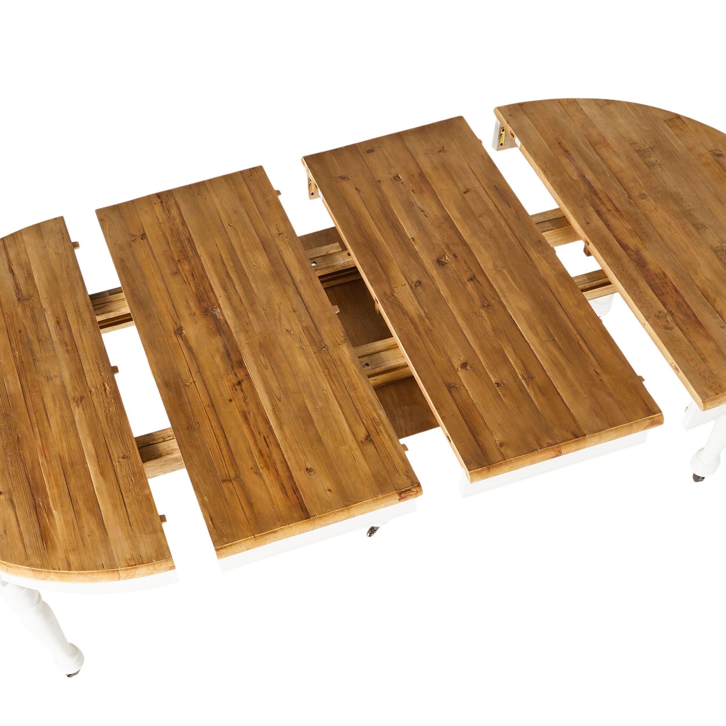 Annalise White Extension Dining Table - Expandable for Large Gatherings & Family Meals - Perfect for Dining Rooms & Entertaining Guests