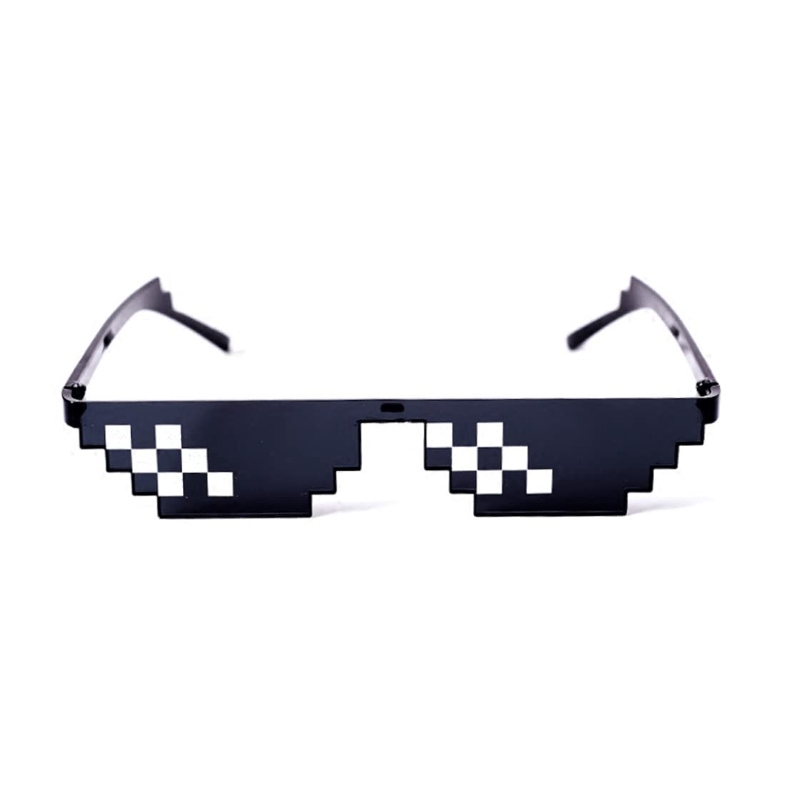 Eaarliyam Pixelated Mosaic Sunglasses - Trendy UV Protection Party Glasses for Women & Men (1PC) - Perfect for Festivals, Raves, and Costume Parties