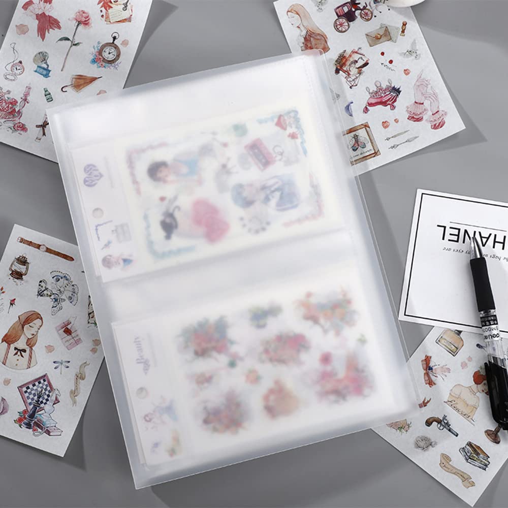 CAVAD 2 Pack Nail Art Sticker Storage Book - 160 Slots Empty Album with 160 Label Stickers | DIY Nail Decal Organizer for Professional & Home Manicure | Perfect for Salon, Travel, and Gift Giving