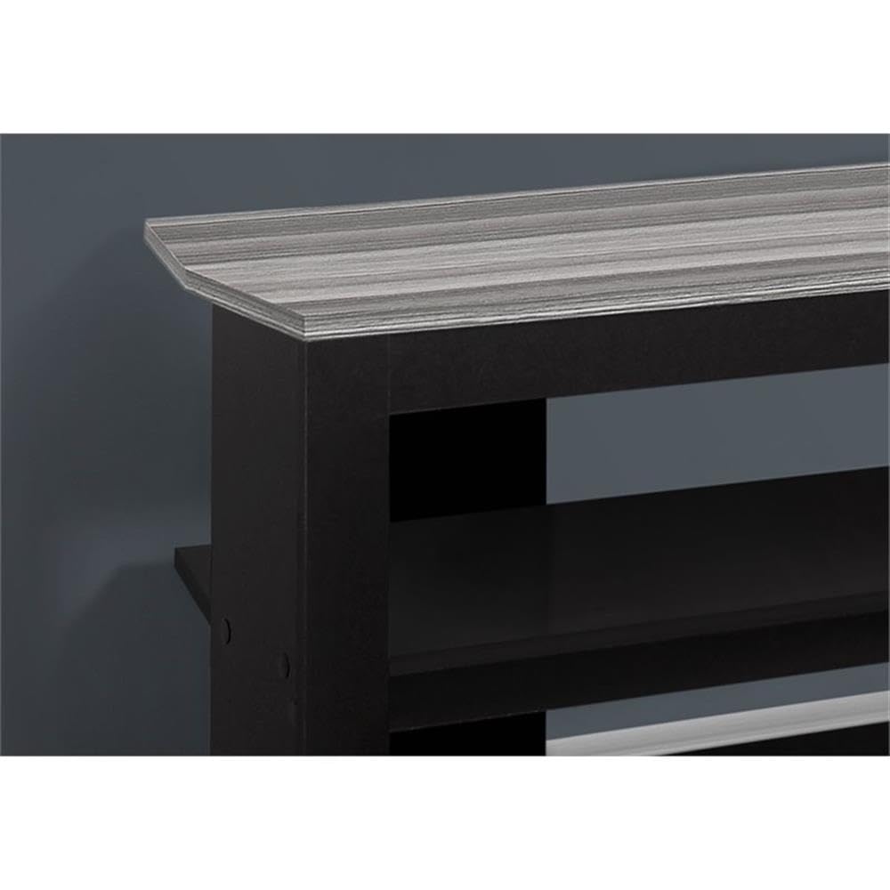 Monarch Specialties Black TV Stand for Living Room - Modern Entertainment Center with Storage Shelf for TV, Media, and Gaming Consoles - Perfect for Home Theater Setup
