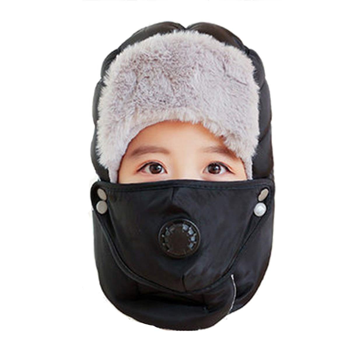 Wxllzlife Unisex Baby & Kids Winter Ski Hat with Ear Flaps - Windproof Mask for Cold Weather (Ages 2-7) - Perfect for Skiing, Snowboarding & Outdoor Winter Activities