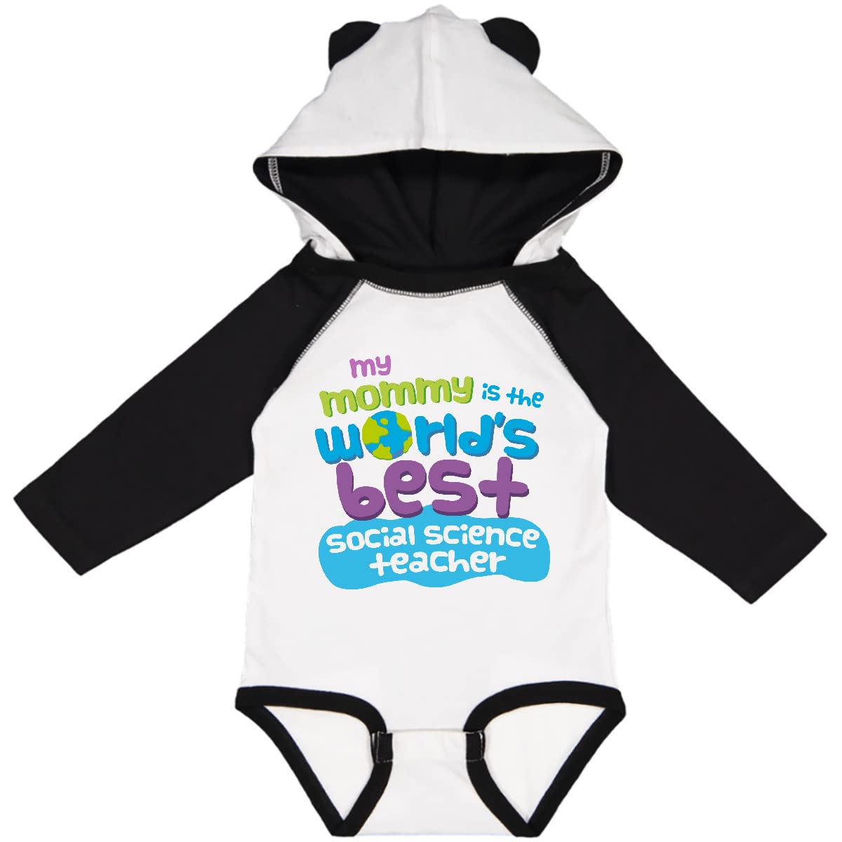 Inktastic Social Science Teacher Mom Long Sleeve Baby Bodysuit - Perfect Gift for Educators & Parents, Classroom & Family Moments