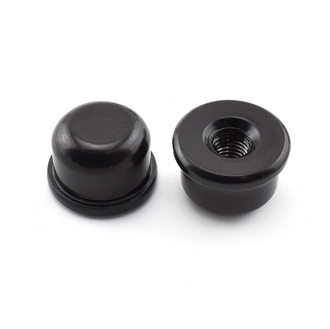 2-Pack Black Lamp Shade Light Bulb Clip Adapter with Solid Finial - Compatible with Table & Floor Lamps for Living Room, Bedroom & Office Decor