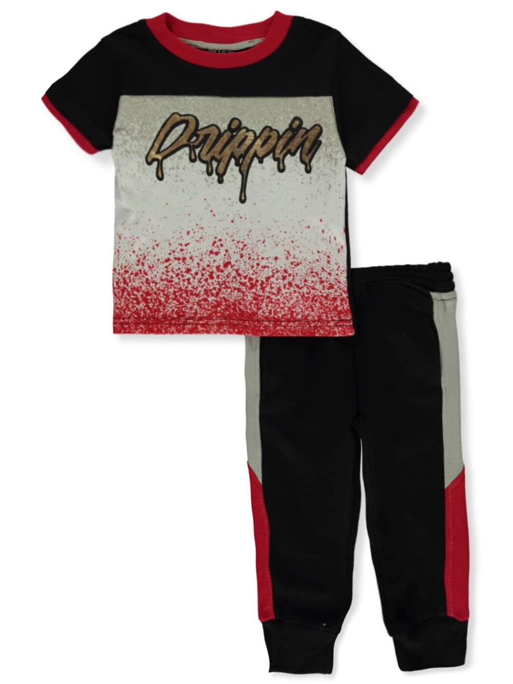 Quad Seven Boys' 2-Piece Jogger Set - Casual & Sporty Outfit for Play & School