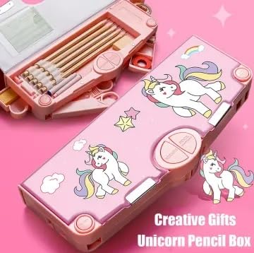 ARV® Magnetic Multi-Functional Pencil Box for Kids - Space Themed School Supplies for Boys & Girls, Durable Pencil Case for Classroom, Homework & Travel Organization (Pack of 1)