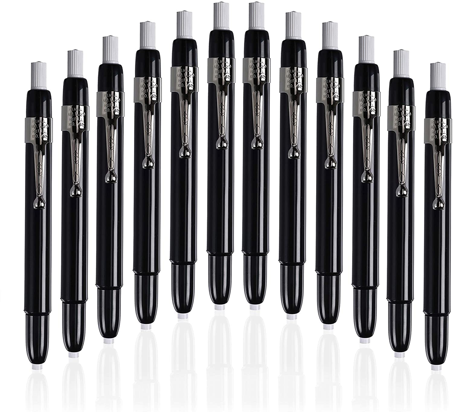 Listo 1620 Box of 12 White China Markers - Grease Pencils for Wood, Metal & Glass Marking - Wax Pencils for DIY, Construction & Industrial Use