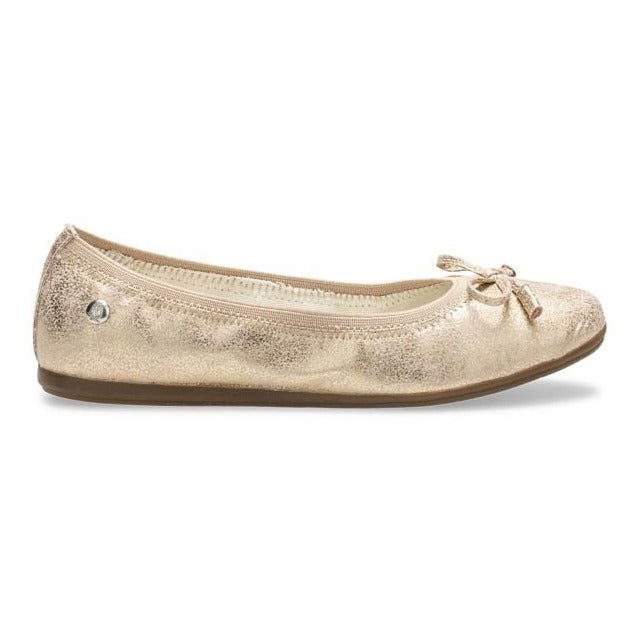 Hush Puppies Rose Gold Josie Youth Flat Shoes for Girls - Comfortable & Stylish School, Casual Wear & Everyday Outfits