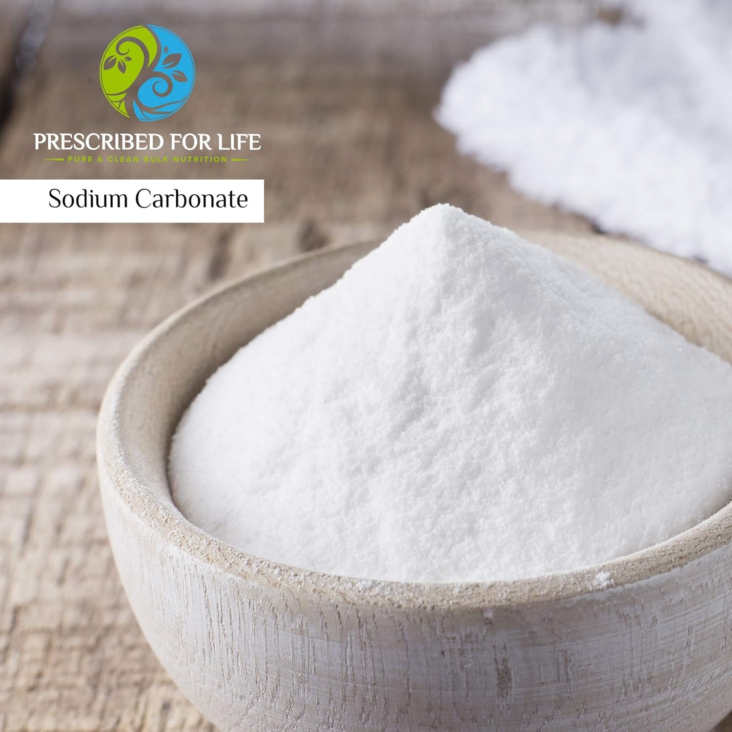 Prescribe For Life Sodium Carbonate Powder - 100% Pure Anhydrous Soda Ash, Washing Soda for Laundry, Cleaning & DIY Projects (12oz/340g) - Perfect for Stain Removal, pH Balancing & Homemade Soap Making