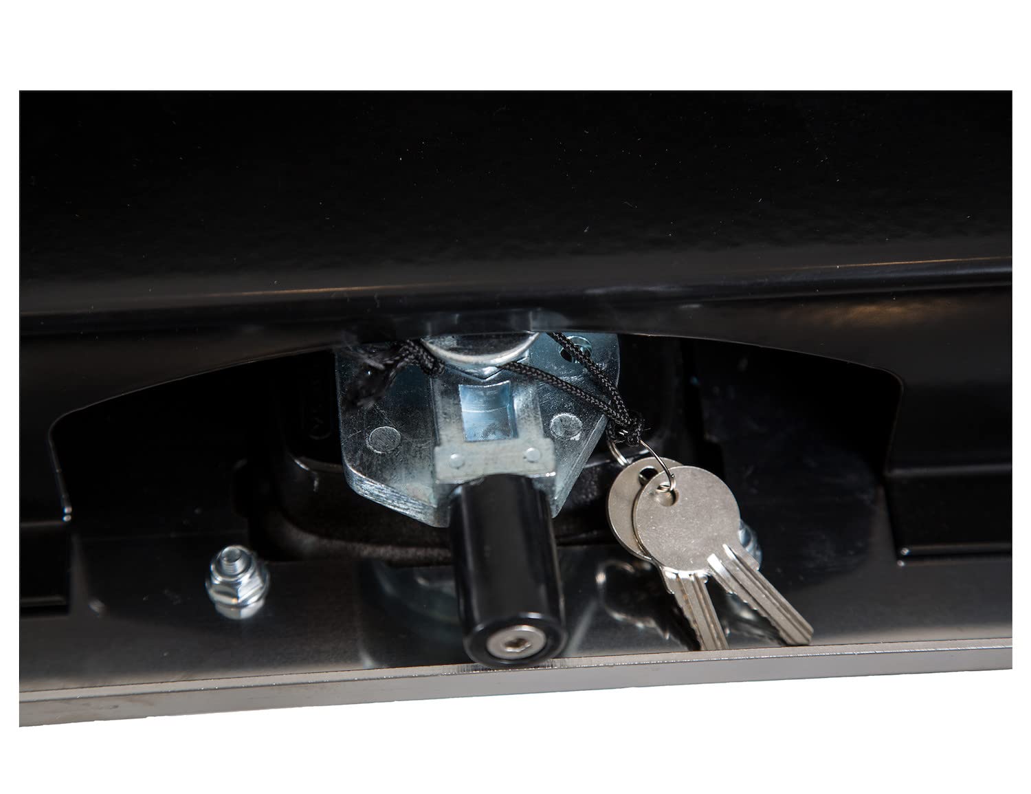 Buyers Products 1702703 Black Steel Underbody Truck Tool Box - 18x18x30 Inch, Stainless Steel Door, Made in USA - Heavy Duty Storage Organizer for Work Trucks, Vans & Pickups | Perfect for Construction, Landscaping & Roadside Assistance