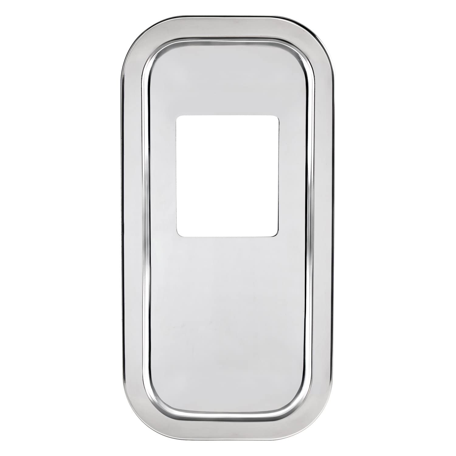 United Pacific 21732B Transmission Shift Lever Plate Base Cover - Stainless Steel Shift Plate Cover for Peterbilt Trucks (5-3/4