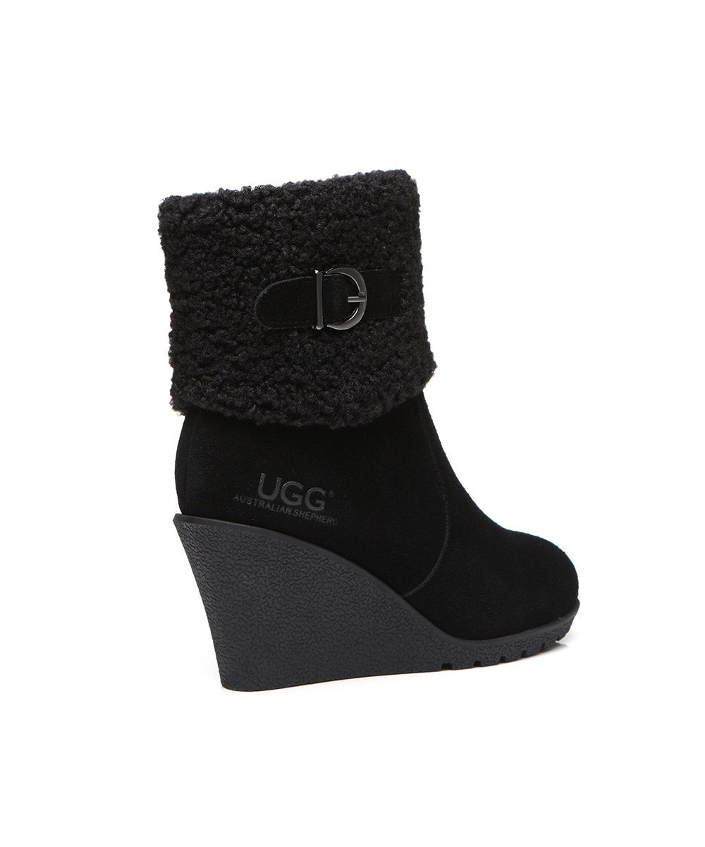 Women's Jonna UGG Wedge Boots - Comfortable Winter Snow Boots with Fleece Lining for Women | Perfect for Cold Weather, Snow Days & Casual Outfits