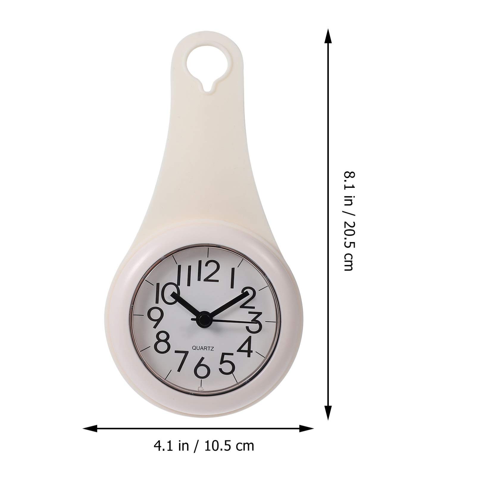 FOMIYES Silent Bathroom Wall Clock - Waterproof Digital Alarm Clock for Shower & Home Decor