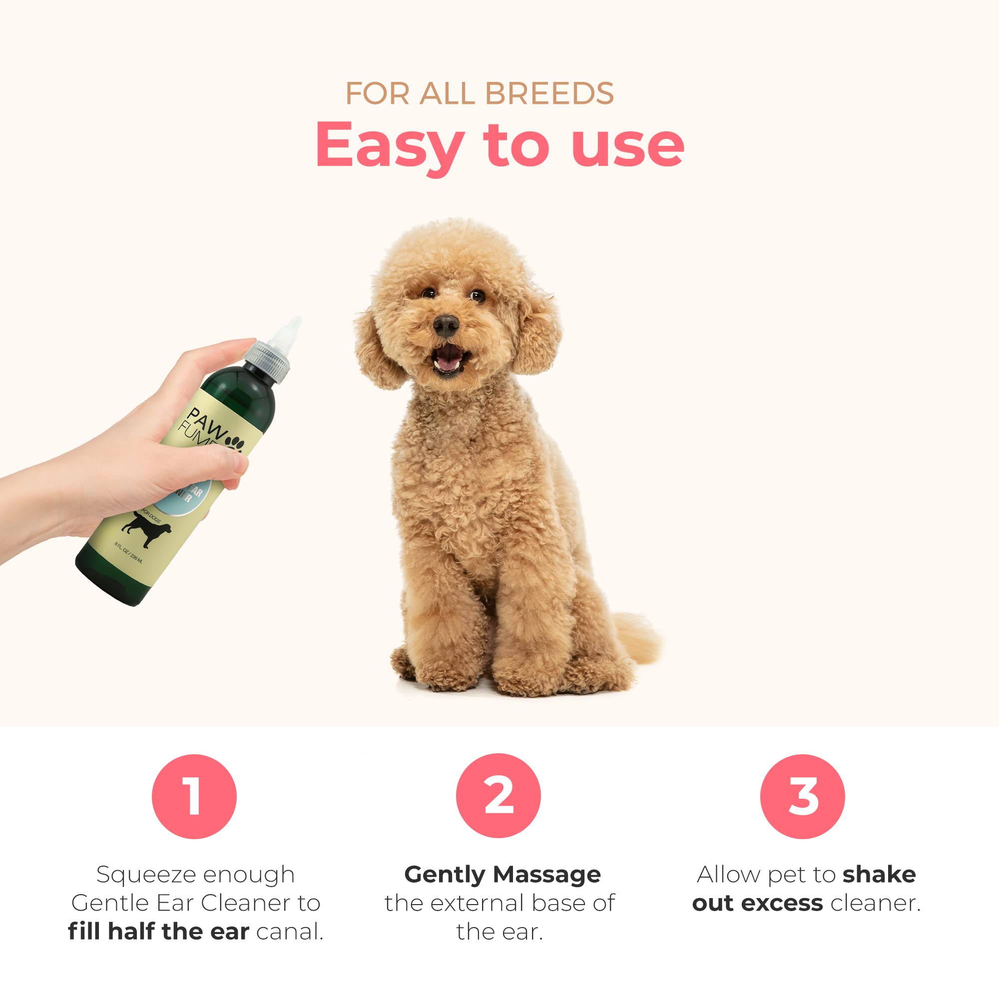 PAWFUME Dog Grooming Spray for Show Dogs - Ear Cleaner & Moisturizing Lotion | Pet Care Essentials for Odor Control & Coat Shine | Perfect for Dog Shows, Grooming & Daily Care