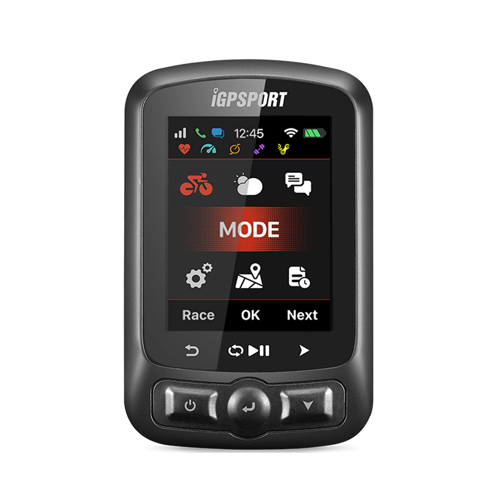MengK GPS Bike Computer with ANT+ & WiFi, Rechargeable IPX7 Waterproof Cycling Odometer - Perfect for Road Biking, Mountain Trails & Fitness Tracking