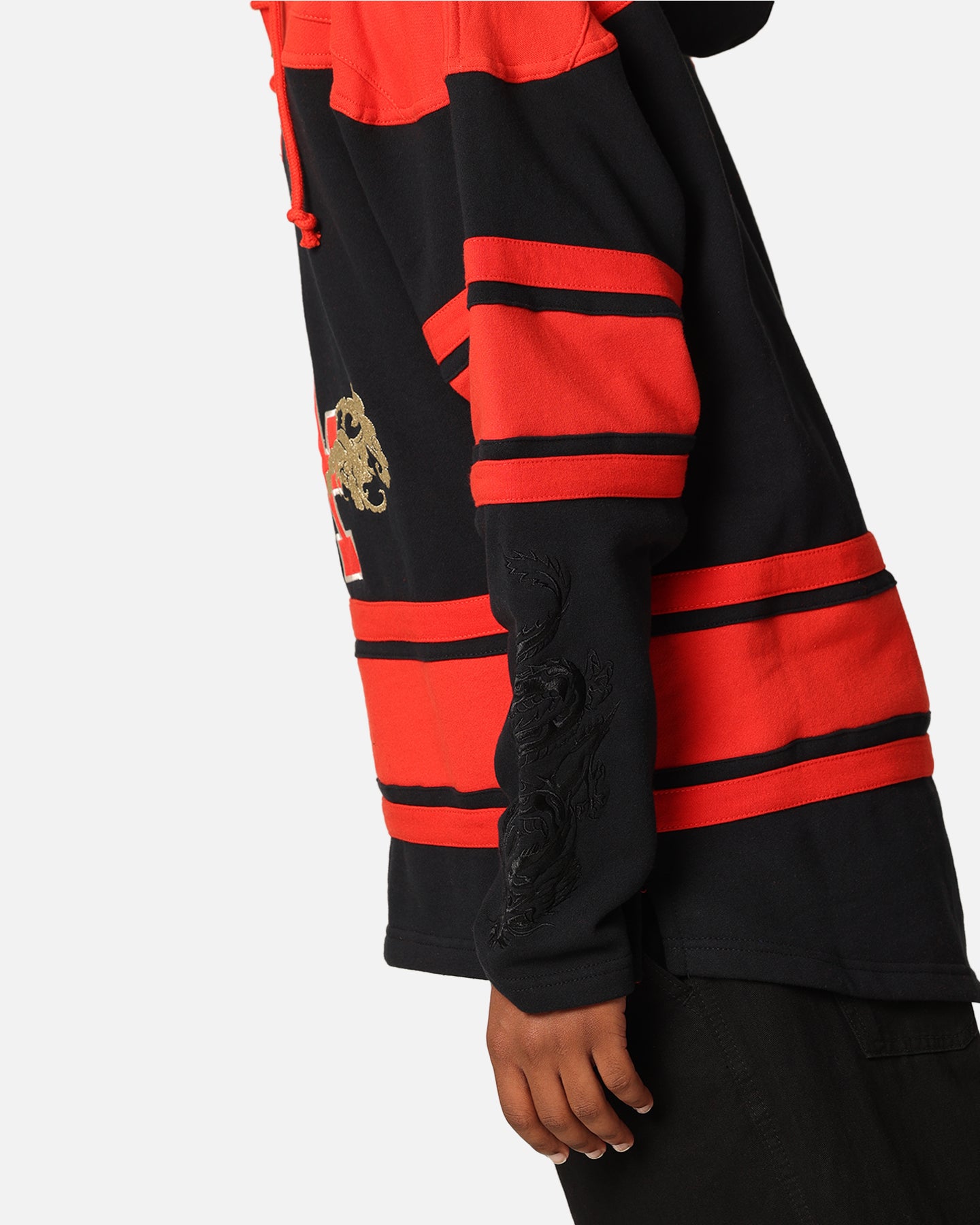 47 Brand Los Angeles Dodgers 'Year Of The Dragon' Lacer Hoodie - Jet Black MLB Baseball Fan Apparel for Men & Women - Perfect for Game Day, Streetwear & Casual Outfits