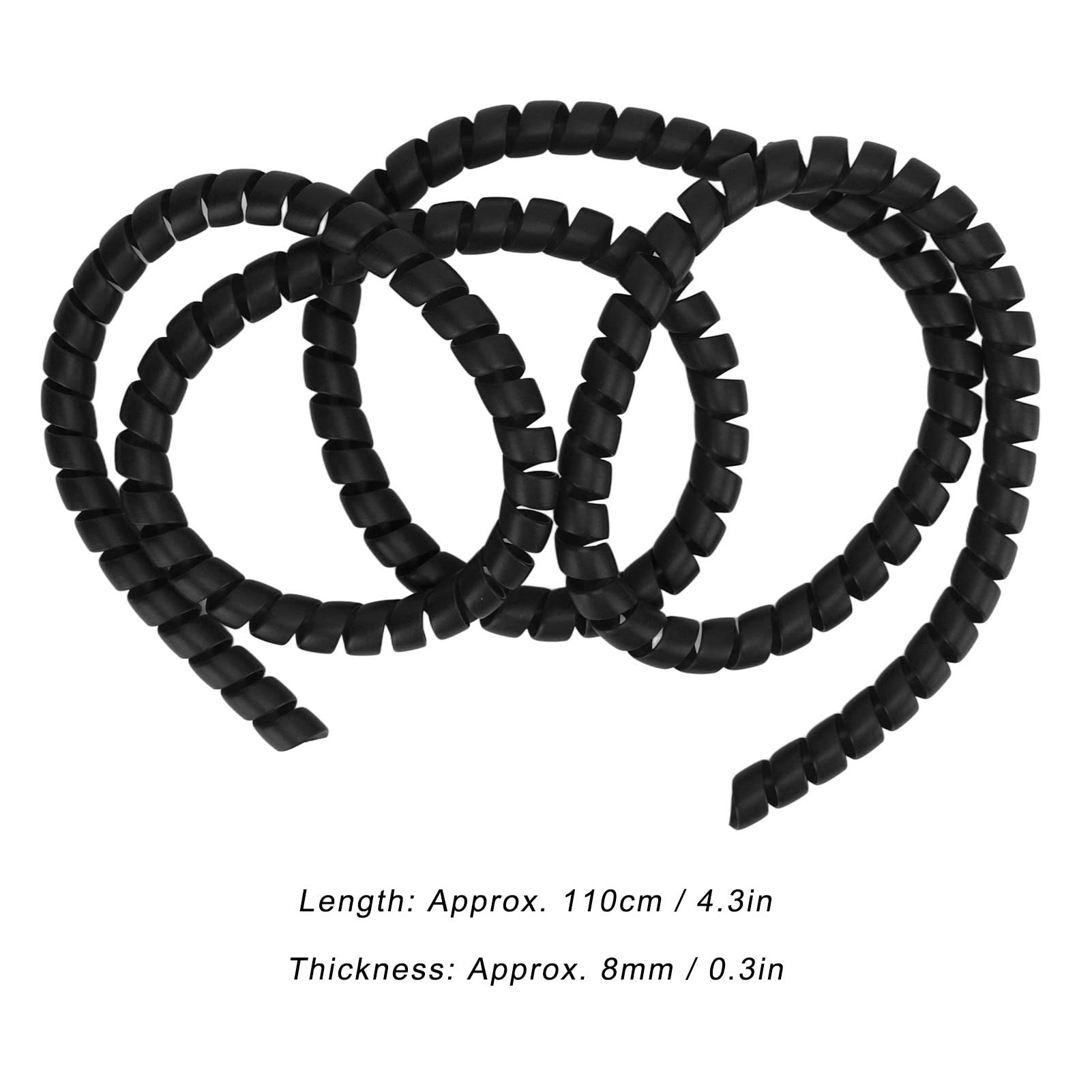 Universal Electric Scooter Spiral Cable Wrap - Durable Brake Line & Wire Protector for Xiaomi M365 Pro (Black) | Perfect for Commuting, Urban Travel & E-Scooter Maintenance