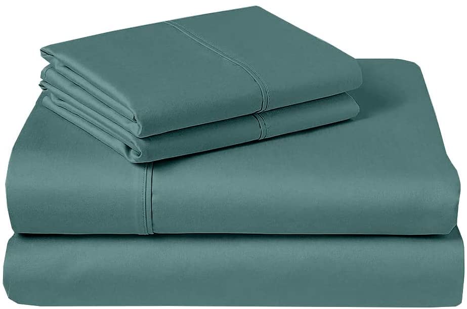 Short Queen RV Sheets - 100% Egyptian Cotton 4-Piece Set (60x75) with 15