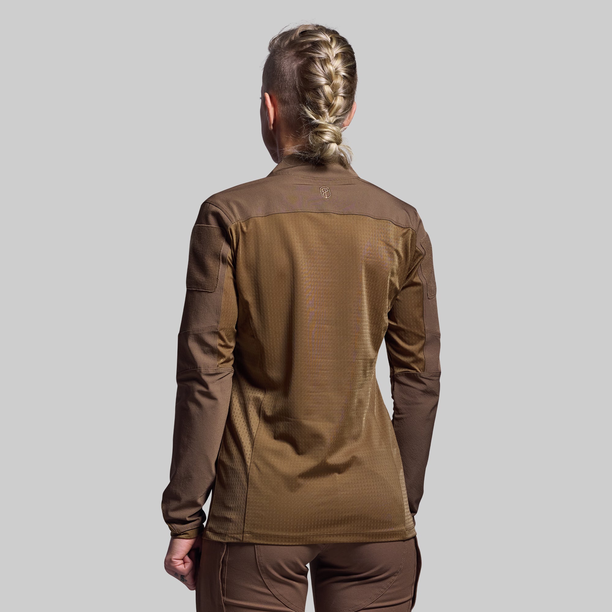 Women's Long Sleeve Op Top Pro - Coyote Brown | Moisture-Wicking Performance Shirt for Hiking, Camping & Outdoor Activities