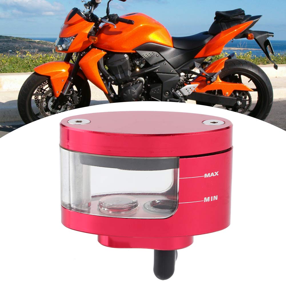 Universal Motorcycle Brake Clutch Oil Cup - Red Reservoir Bottle for Bike Maintenance