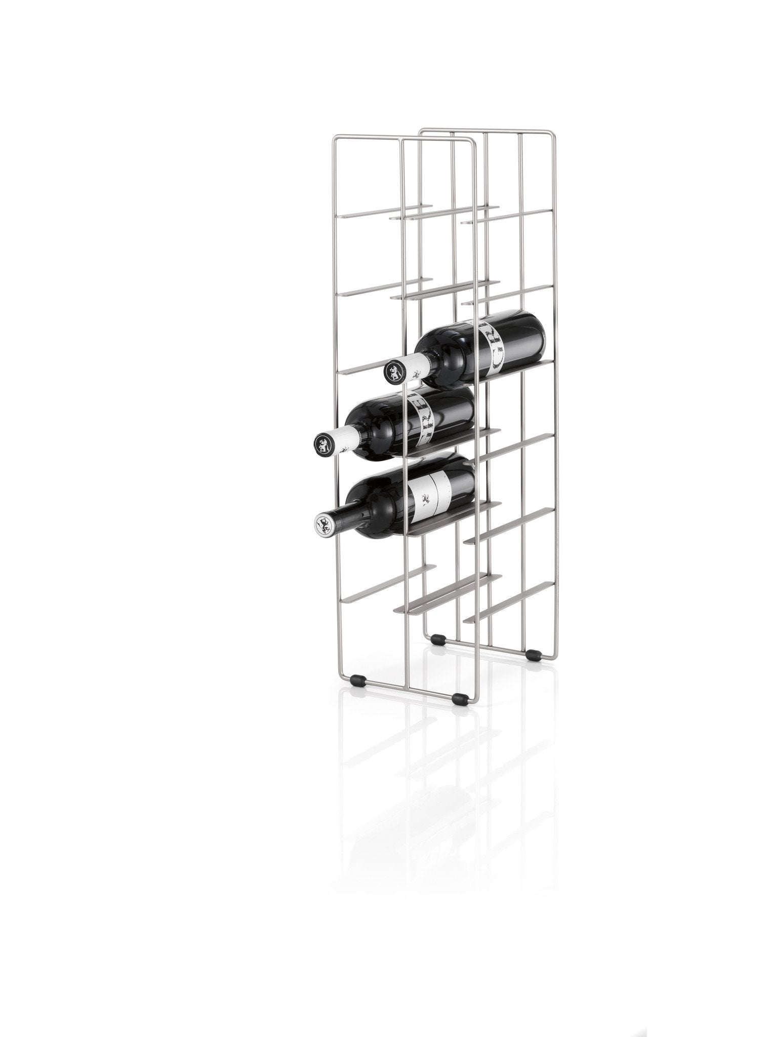 12 Bottle Wooden Wine Rack - Wall Mounted or Freestanding Storage for Red, White & Sparkling Wines - Perfect for Kitchen, Dining Room or Wine Cellar Organization