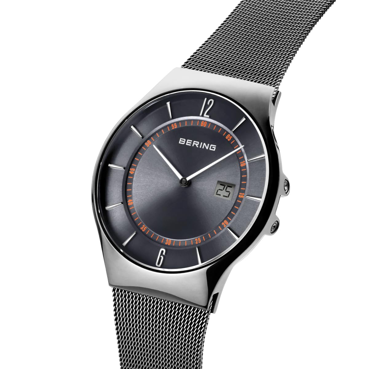 BERING Men's Watch - Radio Controlled Collection with Stainless Steel Case & Sapphire Glass, 51640-XXX, Stylish Bracelet for Business, Casual & Formal Occasions
