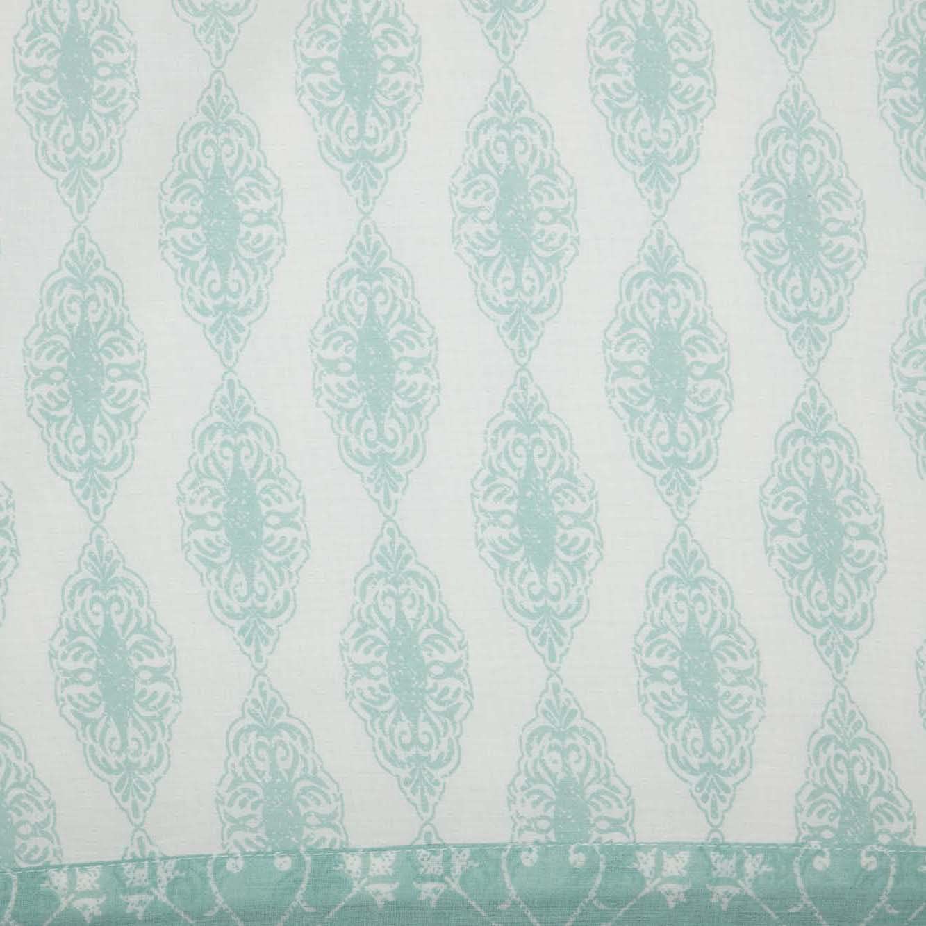 VHC Brands Avani Sea Glass Green Boho Farmhouse Euro Sham Pillow Cover 26x27 - Coastal Chic Decor for Bedroom, Living Room & Guest House