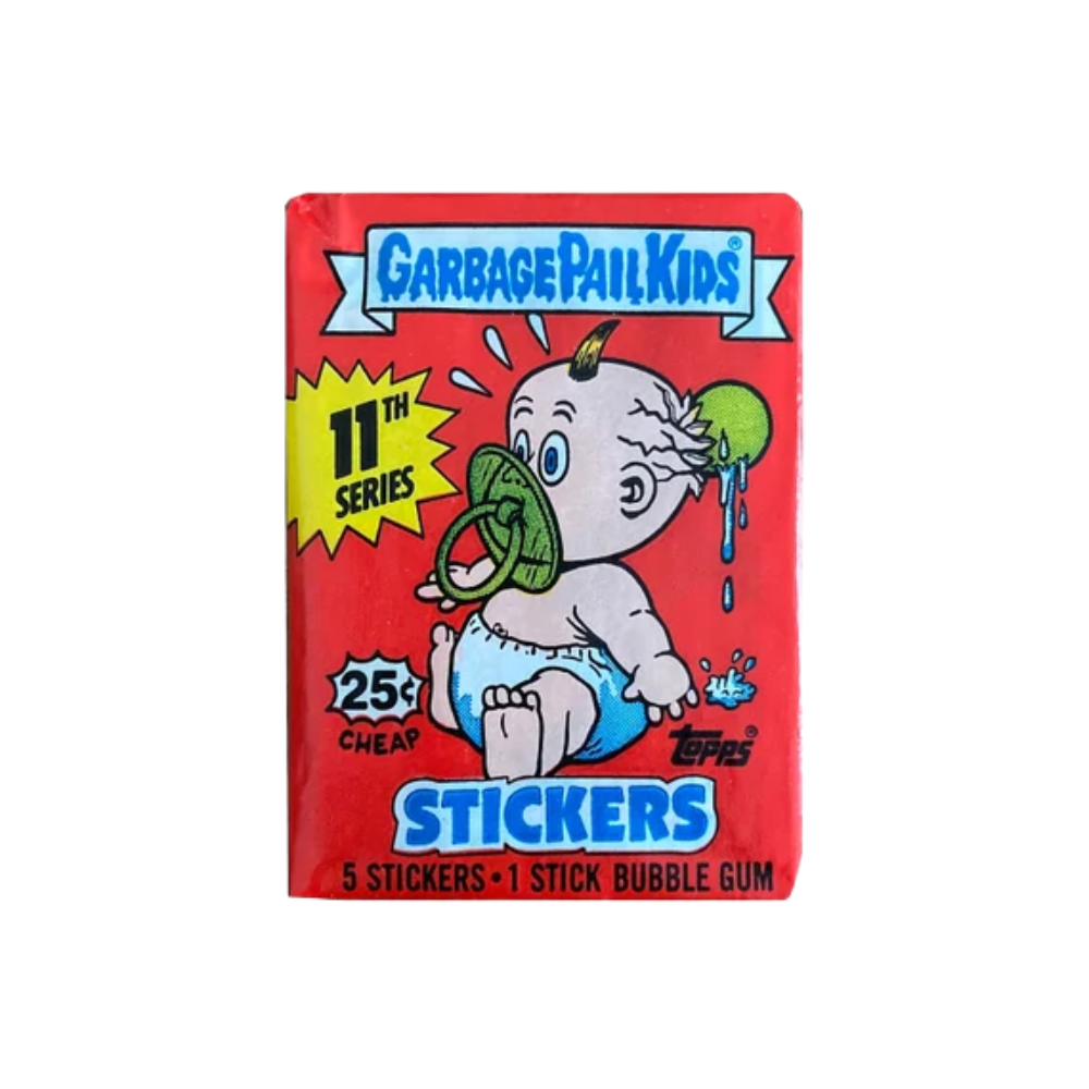 1987 Topps Garbage Pail Kids Series 11 Unopened Trading Card Pack - Vintage Collectible for Card Enthusiasts & Nostalgic Gift Idea