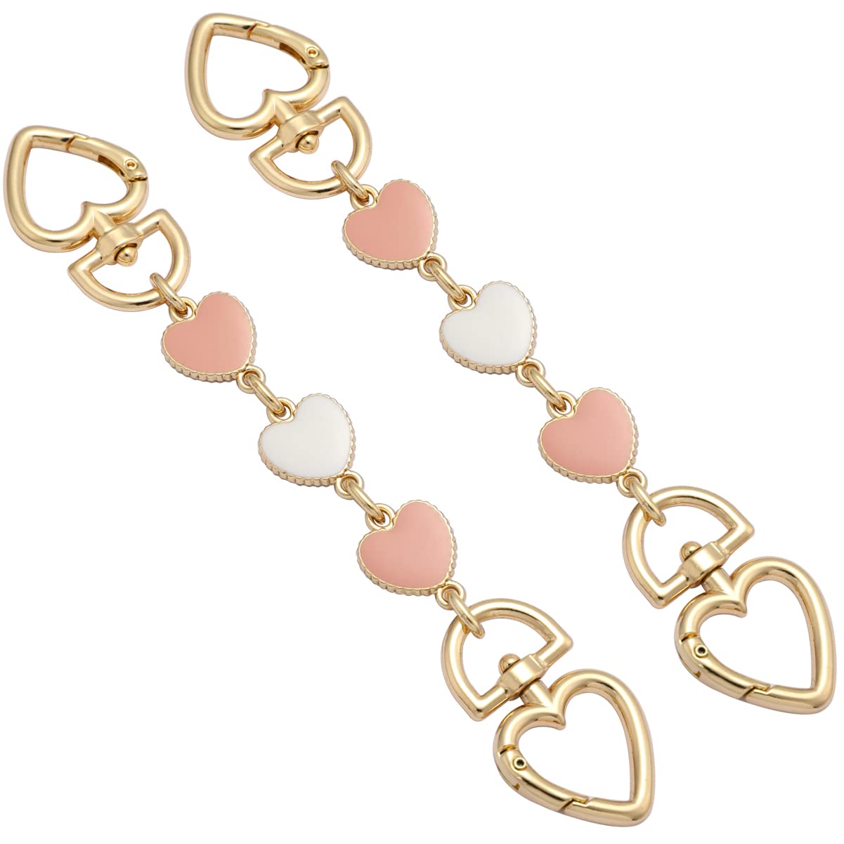 Purse Strap Extender Chain - Adjustable Bag Extender Replacement Strap with Charms for Handbag DIY Accessories | Perfect for Customizing Purses, Totes & Crossbody Bags