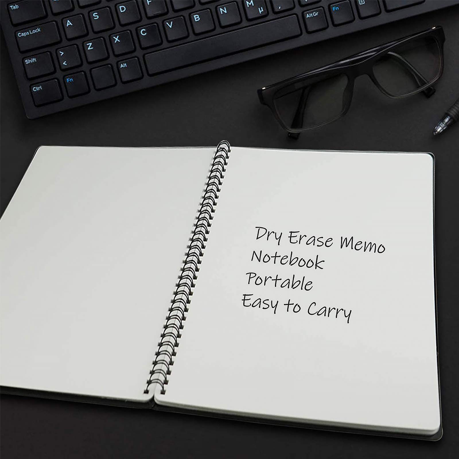NEWYES A4 Dry Erase Whiteboard Notebook - Reusable Meeting Notebook for Office, Business & Home Use | Perfect for Brainstorming, Presentations & Daily Planning