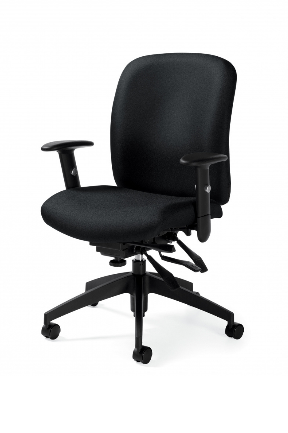 Global Truform Medium Back Multi Tilter (5451 3) - Ergonomic Office Chair with Adjustable Lumbar Support for Home & Workplace Comfort