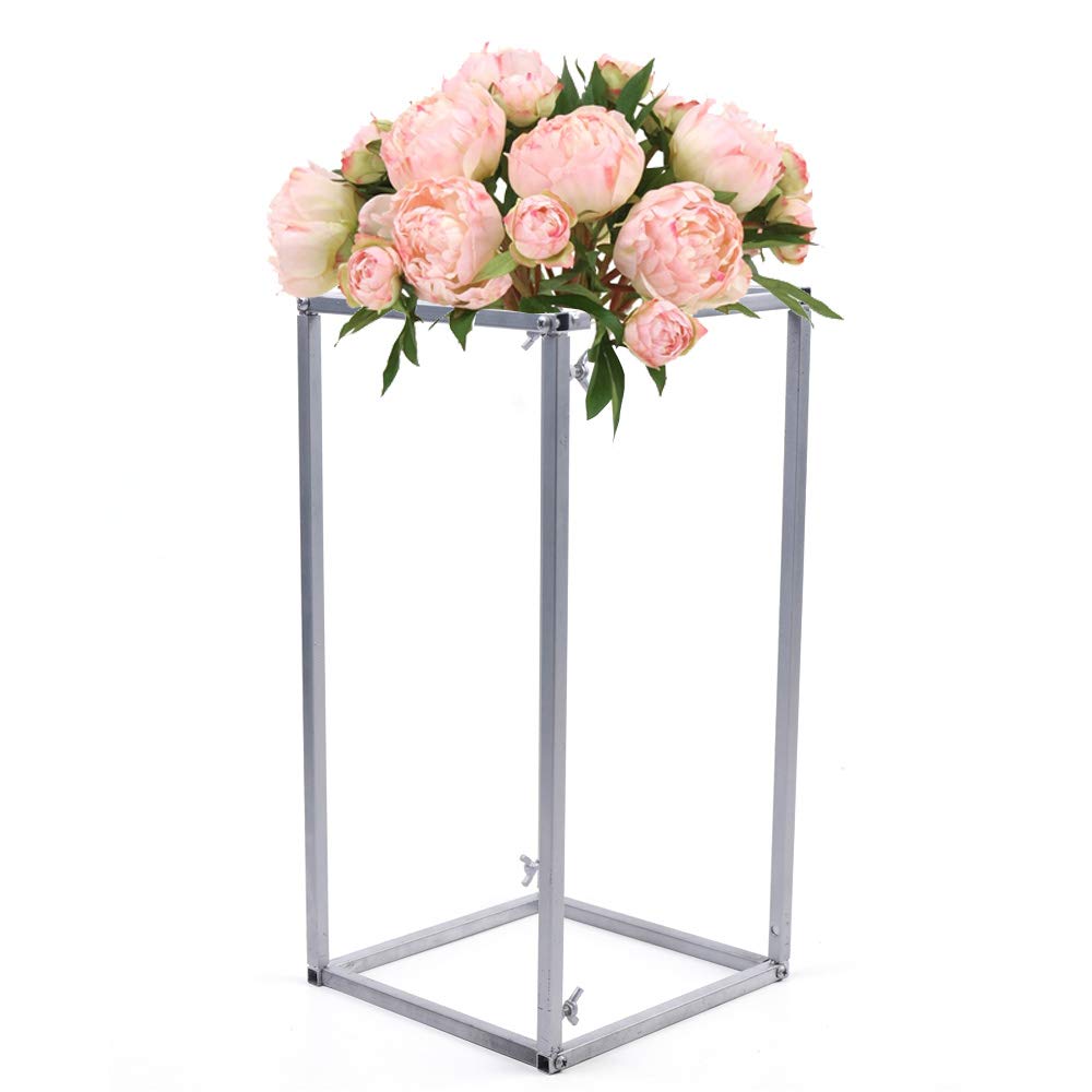 Hexagonal Wrought Iron Wedding Arch Stand - Elegant Backdrop Frame for Wedding Decorations, Party Background & Tabletop Flower Display | Perfect for Ceremonies, Receptions & Photo Booths