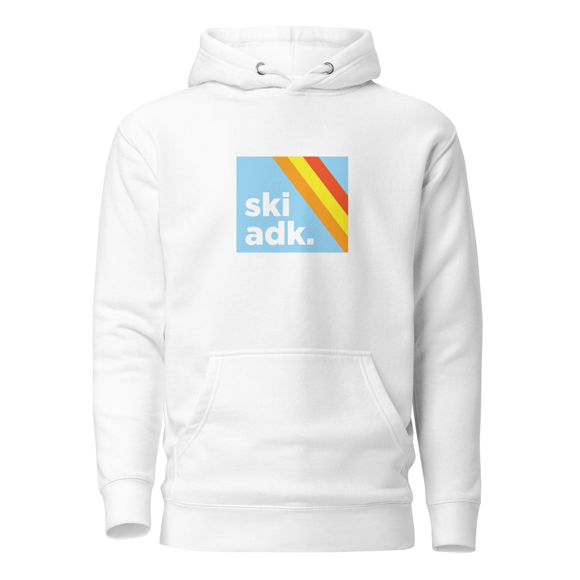 Vintage SkiADK Retro Hoodie - Soft Fleece Pullover for Men & Women - Cozy Winter Sweatshirt for Skiing, Snowboarding & Casual Outfits