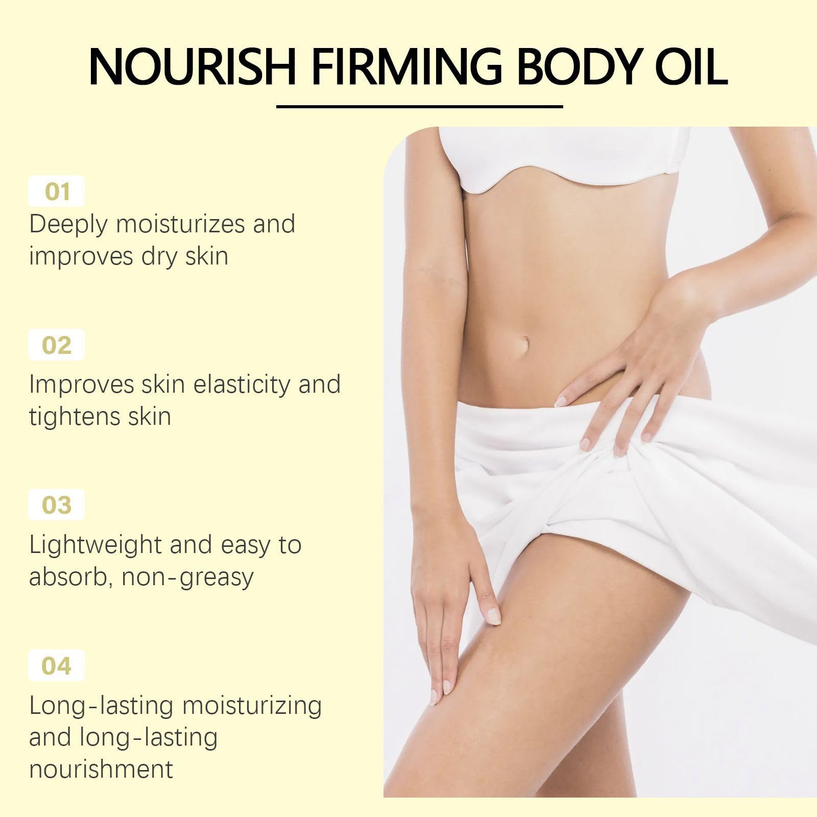 Glow Getter Hydrating Body Oil for Dry Skin - Nourishing Blend of Rose, Castor & Olive Oils - Moisturizing & Soothing Essential Massage Oil for Spa, Self-Care & Relaxation
