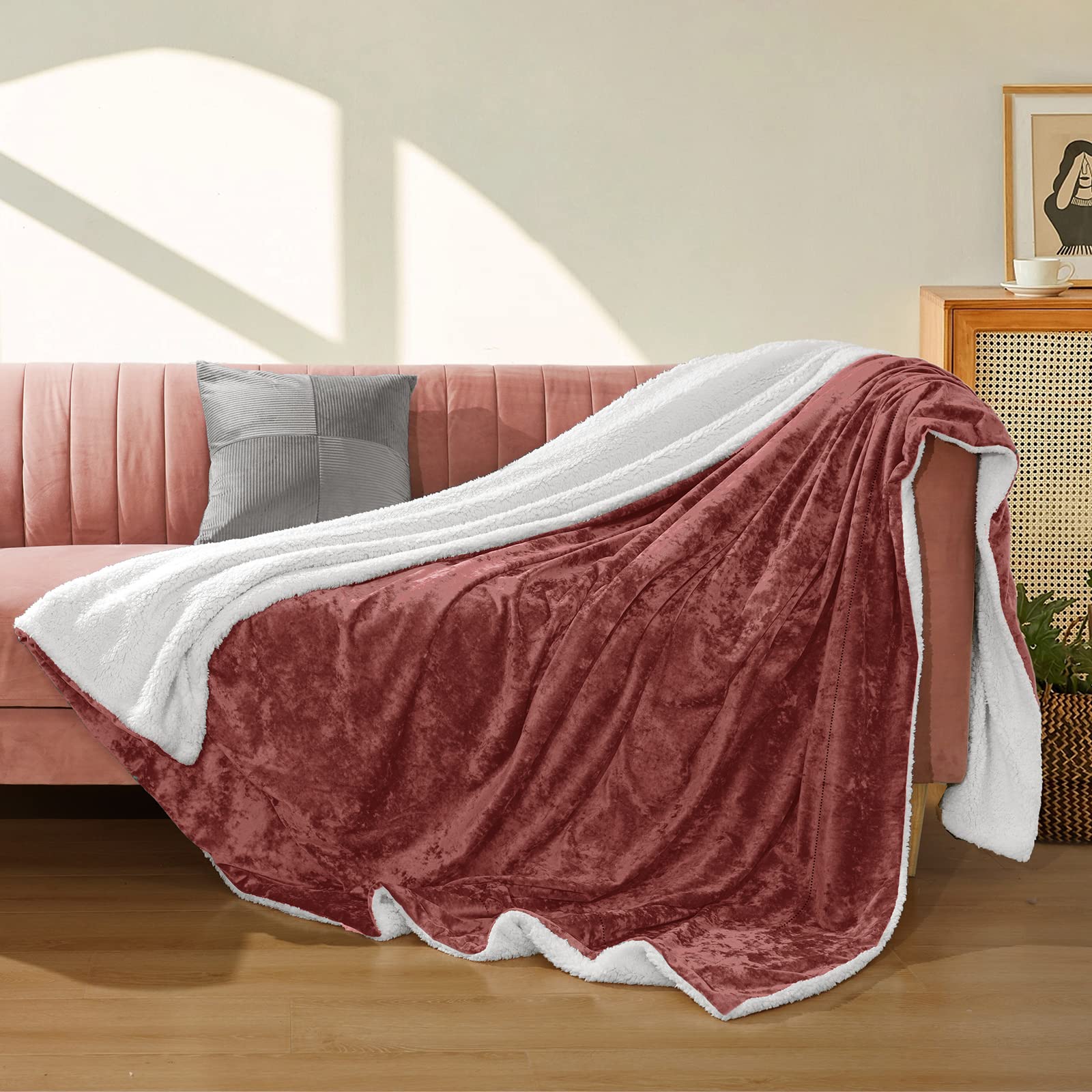 Premium PHF Sherpa Fleece Blanket Queen Size 90