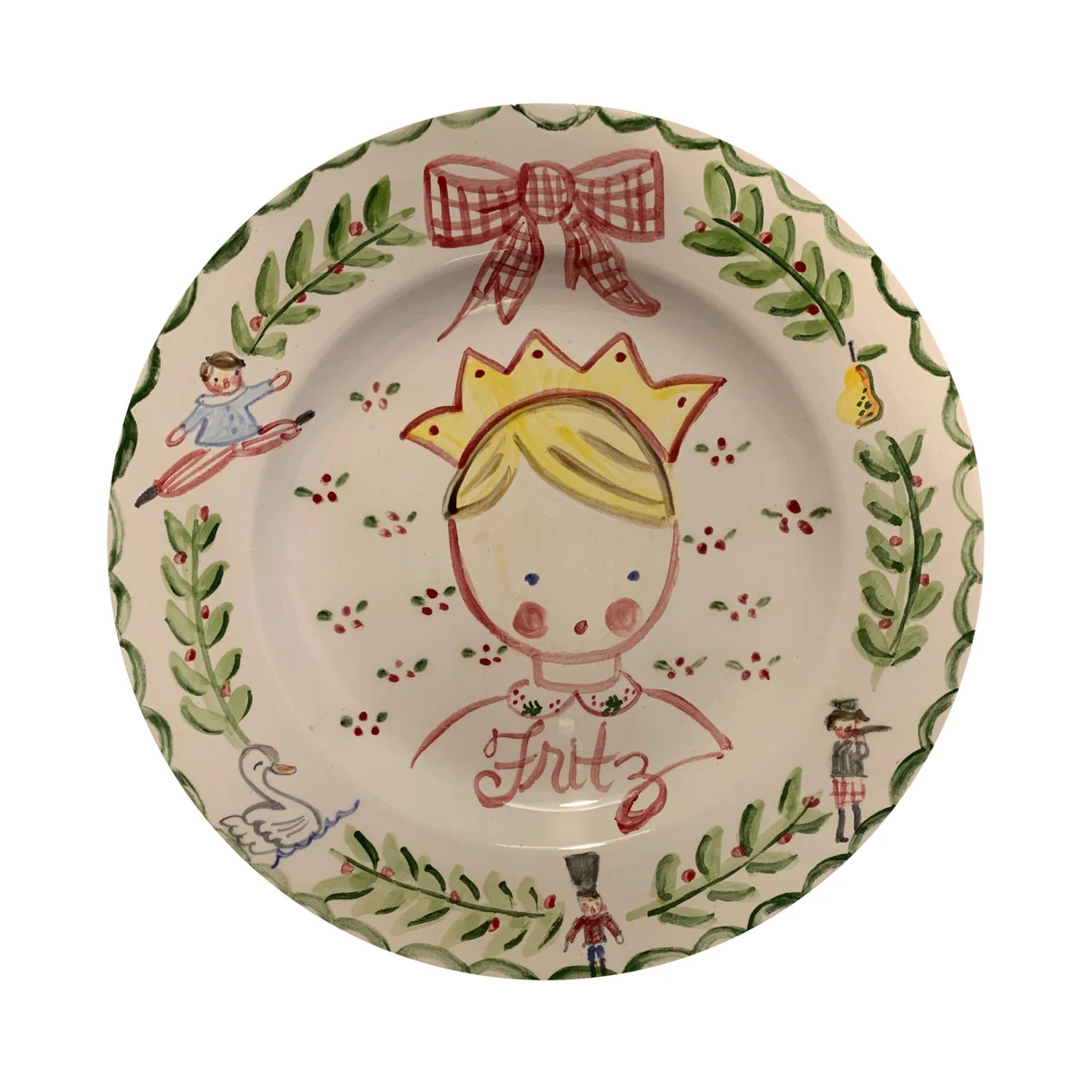 12 Days of Christmas Decorative Plate for Boys - Holiday Dinnerware Set for Christmas Parties, Gift Giving & Festive Table Decor