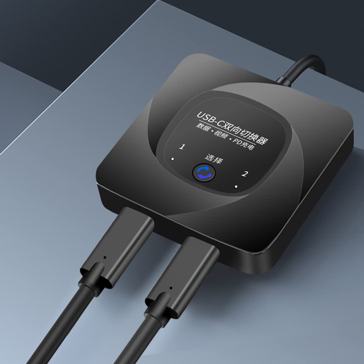 Tlilyy USB-C 2-Way Data Video Switch - High-Speed 4K HDMI & USB 3.0 Sharing for Dual Monitors & Laptops - Perfect for Home Office, Gaming & Conference Room Setup