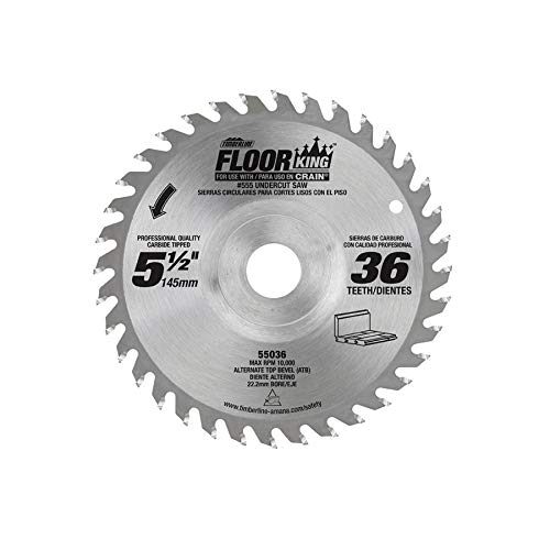TIMBERLINE FLOOR KING JAMB SAW & UNDERCUT SAW REPLACEMENT BLADE (55036) - Perfect for Hardwood Floor Installation and Door Jamb Trimming