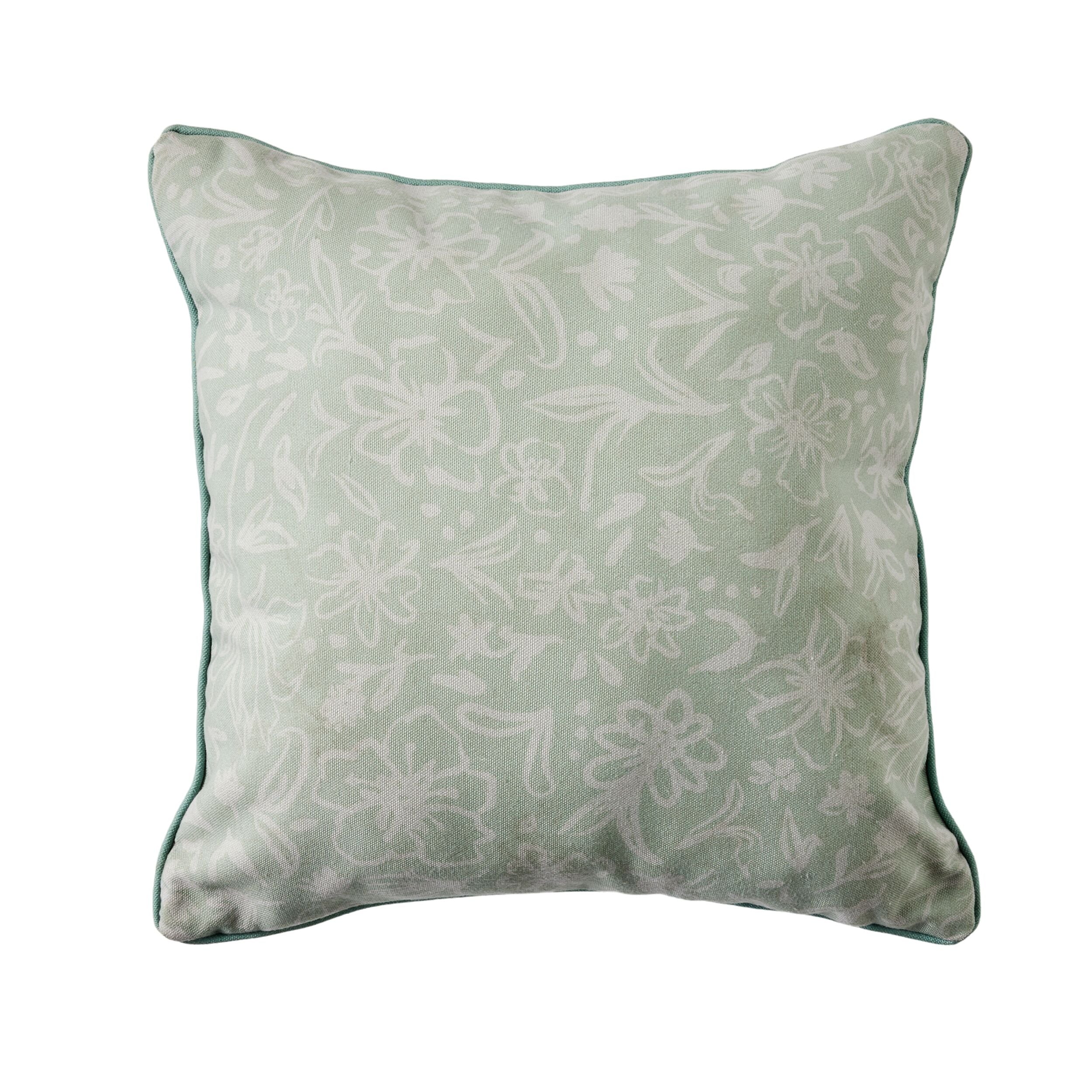 Aruba Protea Floral Print Mustard Yellow Cushion Cover 45x45cm - Boho Home Decor for Living Room, Bedroom & Sofa